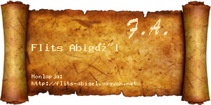 Flits Abigél névjegykártya